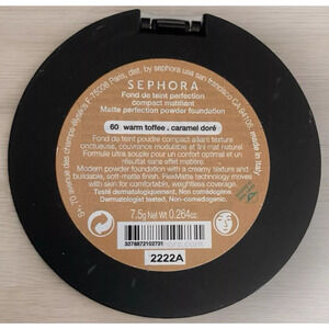 Sephora Matte Perfection Powder Foundation - Warm Toffee MSRP $22